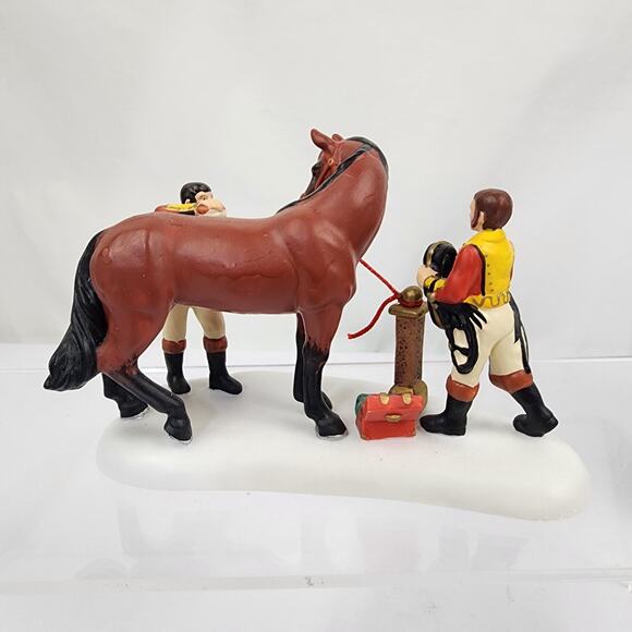 Department 56 Tending The Royal Horses #58813 Dickens Village Christmas w/Box - Picture 4 of 10